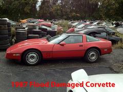 1987 Flood Damaged Corvette